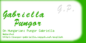 gabriella pungor business card
